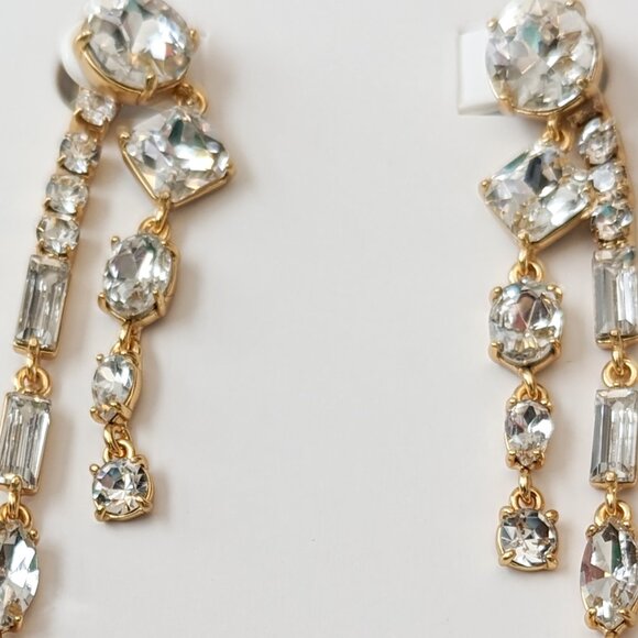 J.Crew Crystal Jacket Drop Earrings - Picture 4 of 7